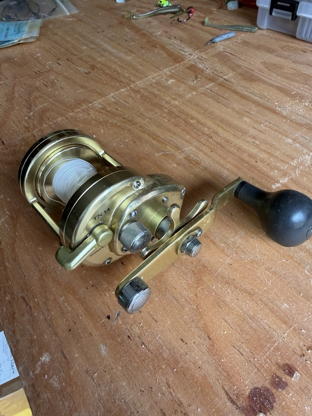 Shimano Trinidad TN14 Baitcast Reel Gold 6.2:1 Right Metal Reel Size 14 MPN TN14