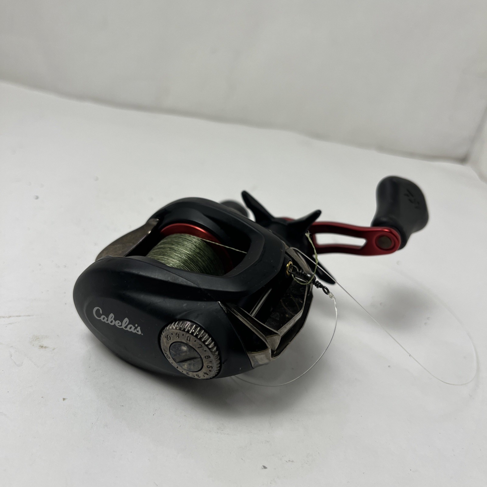 Cabela’s Fishing Reel – Provide Pg 100HL – Black & Red – Baitcaster Reel