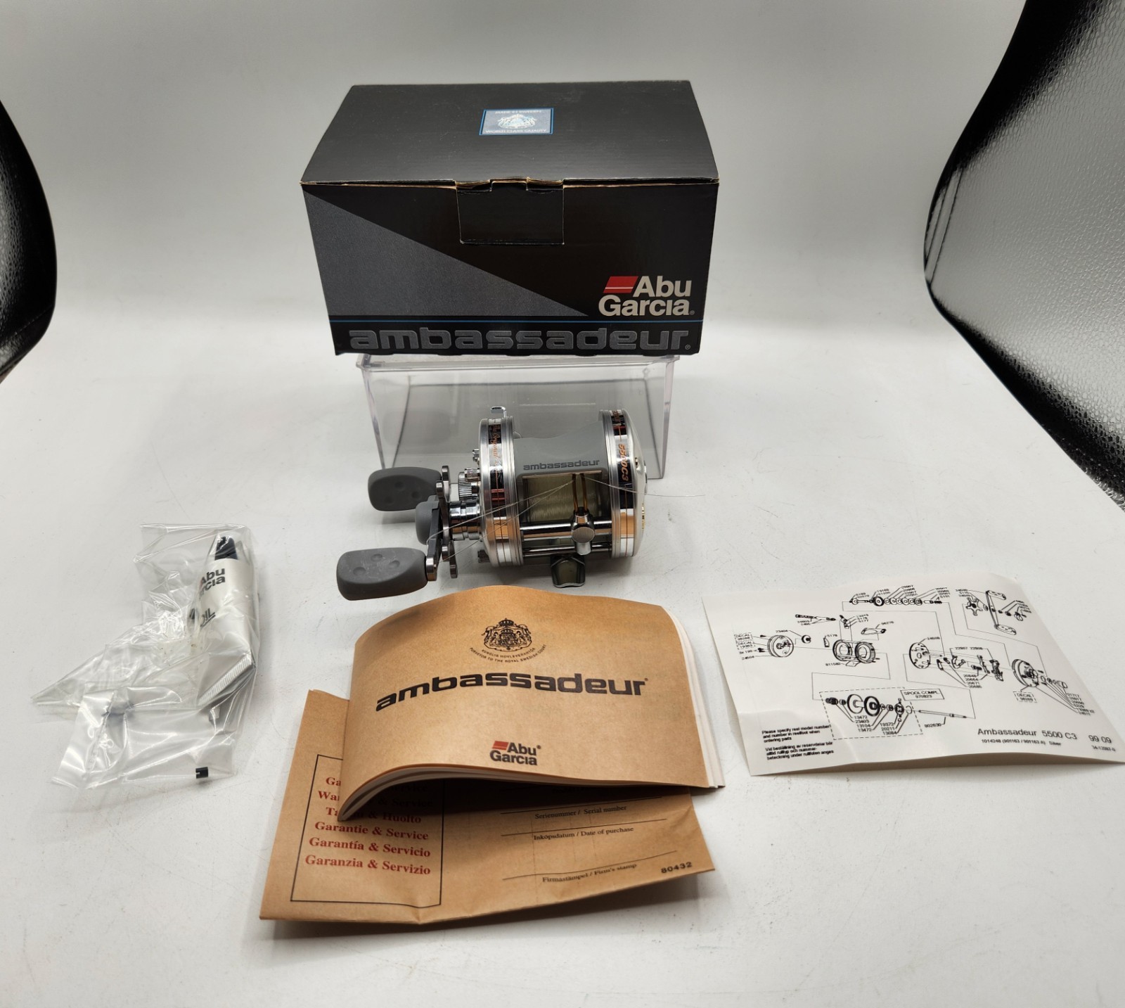 Abu Garcia Ambassadeur C3 Series 5500C3 baitcasting fishing reel New Open Box