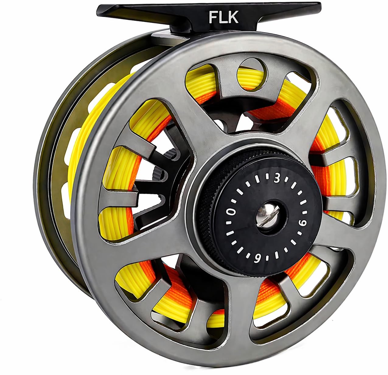FLK Fly Fishing Reel Aluminum Trout 3/5, 5/7, 7/9Wt Large Arbor Freshwater Fly R