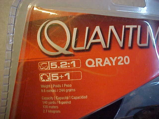 NEW QUANTUM Q-RAY20 SPINNING FISHING REEL 6BB FOR ROD WHITE BLACK