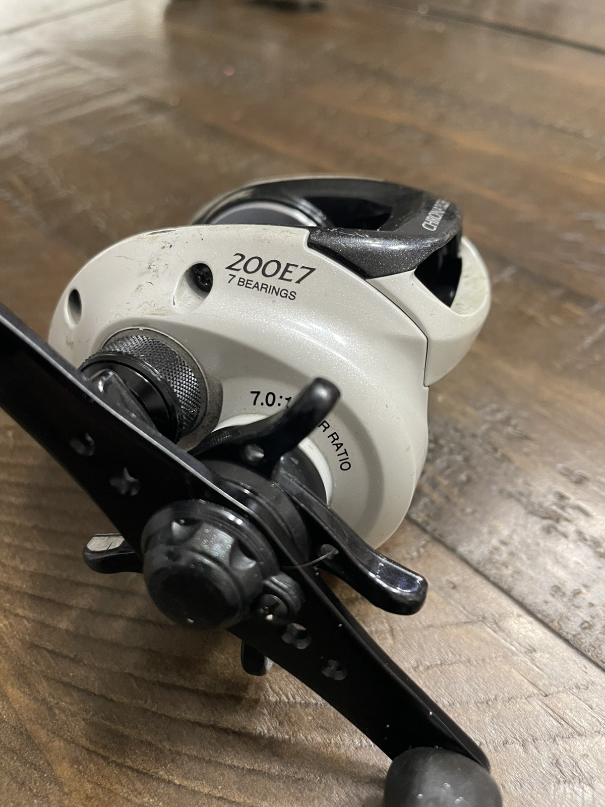 Shimano Chronarch 200E7 Baitcast Reel 7.0:1 Gear Ratio 7 Bearing Working Cond.