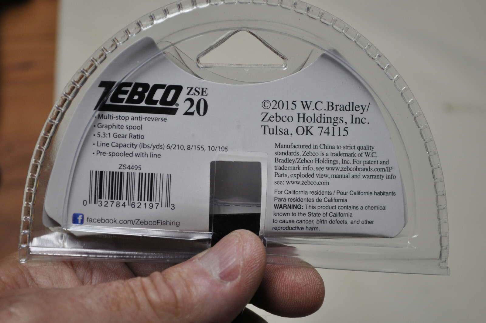 Zebco ZSE 20 Spinning Fishing Reel, 8lb Line *NEW* in the package