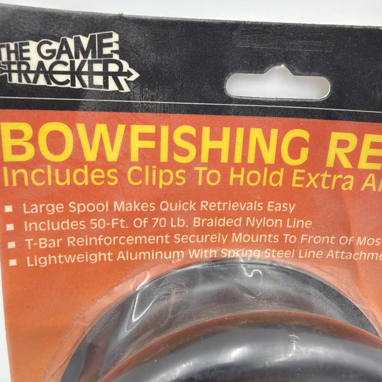 THE GAME TRACKER Bowfishing Reel Large Spool Line Incl. FAST SHIP NEW SEALED!