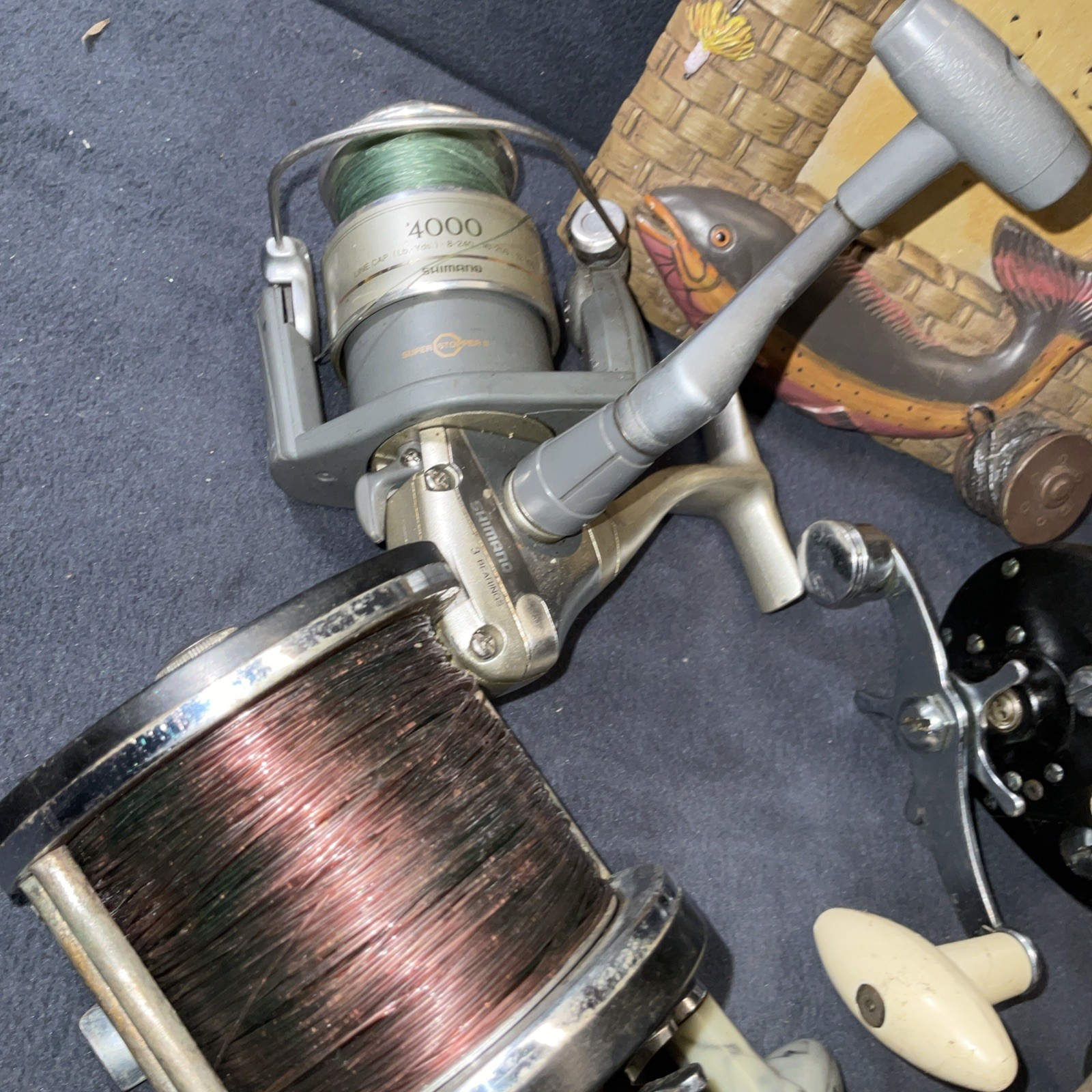 Vintage Fishing Reels And Picture Frame – Gift For Dad, Boyfriend, Husband