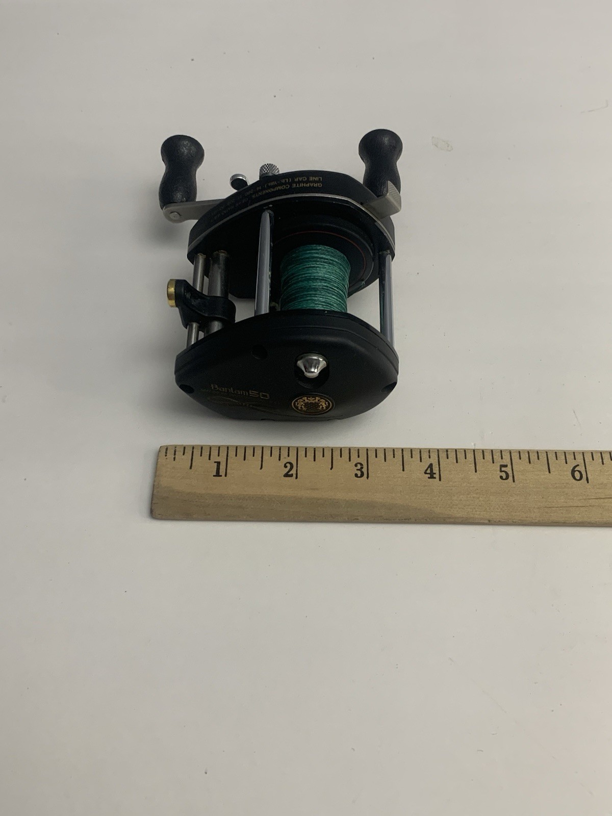 Vtg Shimano Magnum Baitcasting Fishing Reel Bantam 50 BM-50 with Box & Manuals