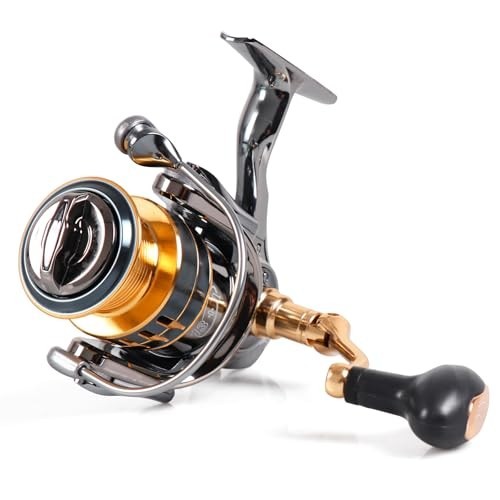 Spinning Fishing Reel for Freshwater & Saltwater, Anti-Reverse, Adjustable Drag