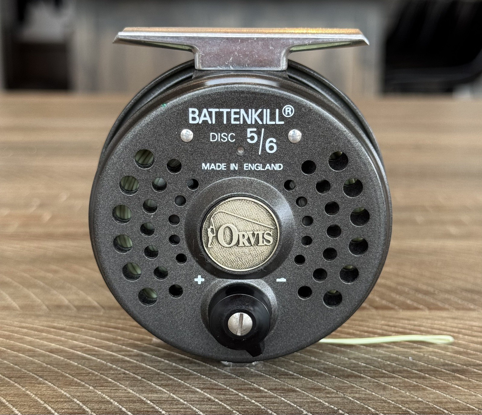 Clean Orvis Battenkill Disc 5/6 wt Fly Reel w/New Rio Fly Line