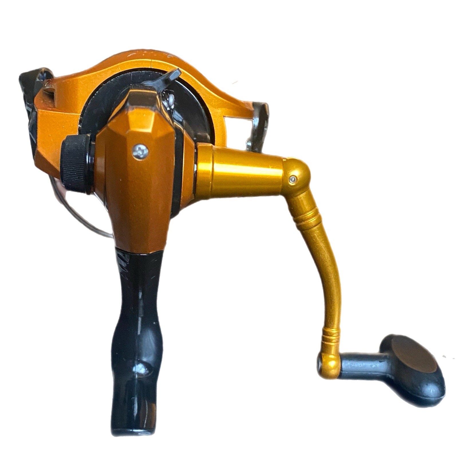 MATZUO MTZ 4140 Fishing Reel 5.2:1 Ratio Open Face Spinning Reel Metallic Orange