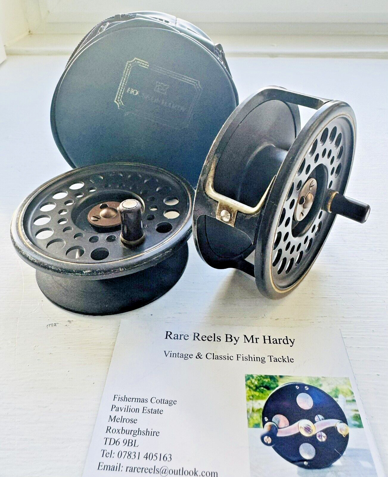 Vintage Hardy Golden Prince 7/8 Trout Fly Reel & Spool with Case