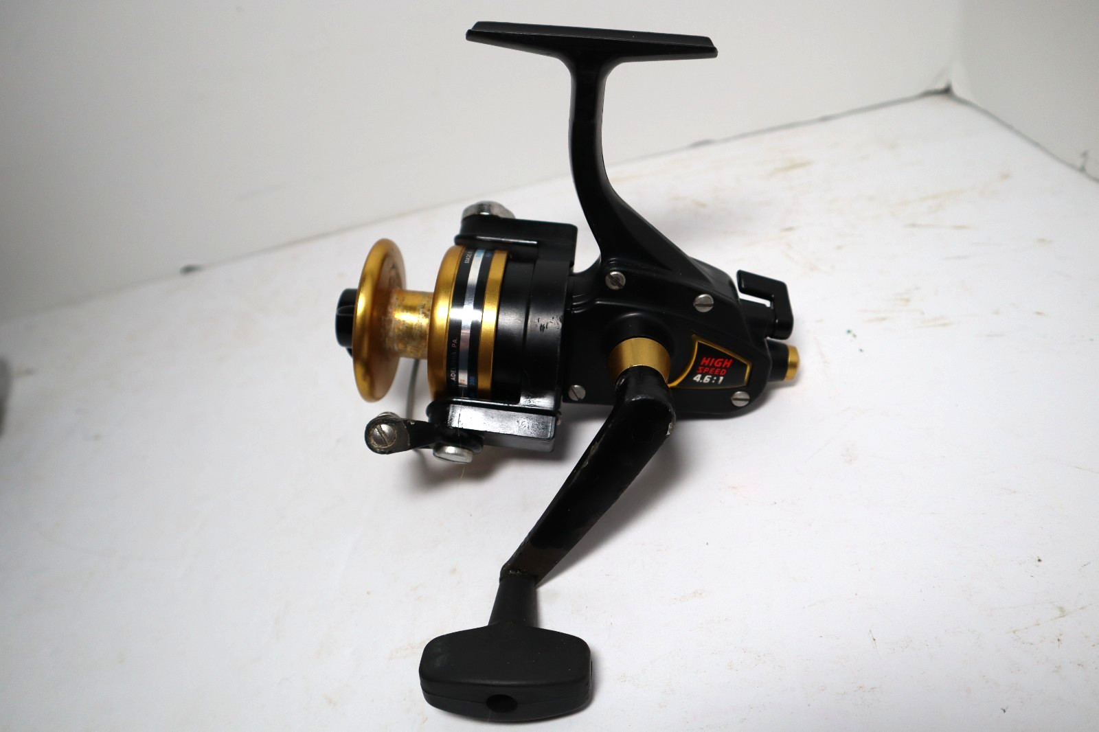 Vintage Penn Black & Gold 4500SS Spinning Reel Large High Speed LH/RH EXC