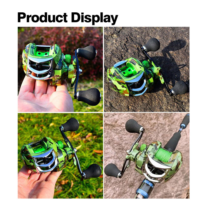 L/R Hand Fishing Baitcasting Reel 18+1BB 7.2:1 Gear Ratio Salt/Freshwater