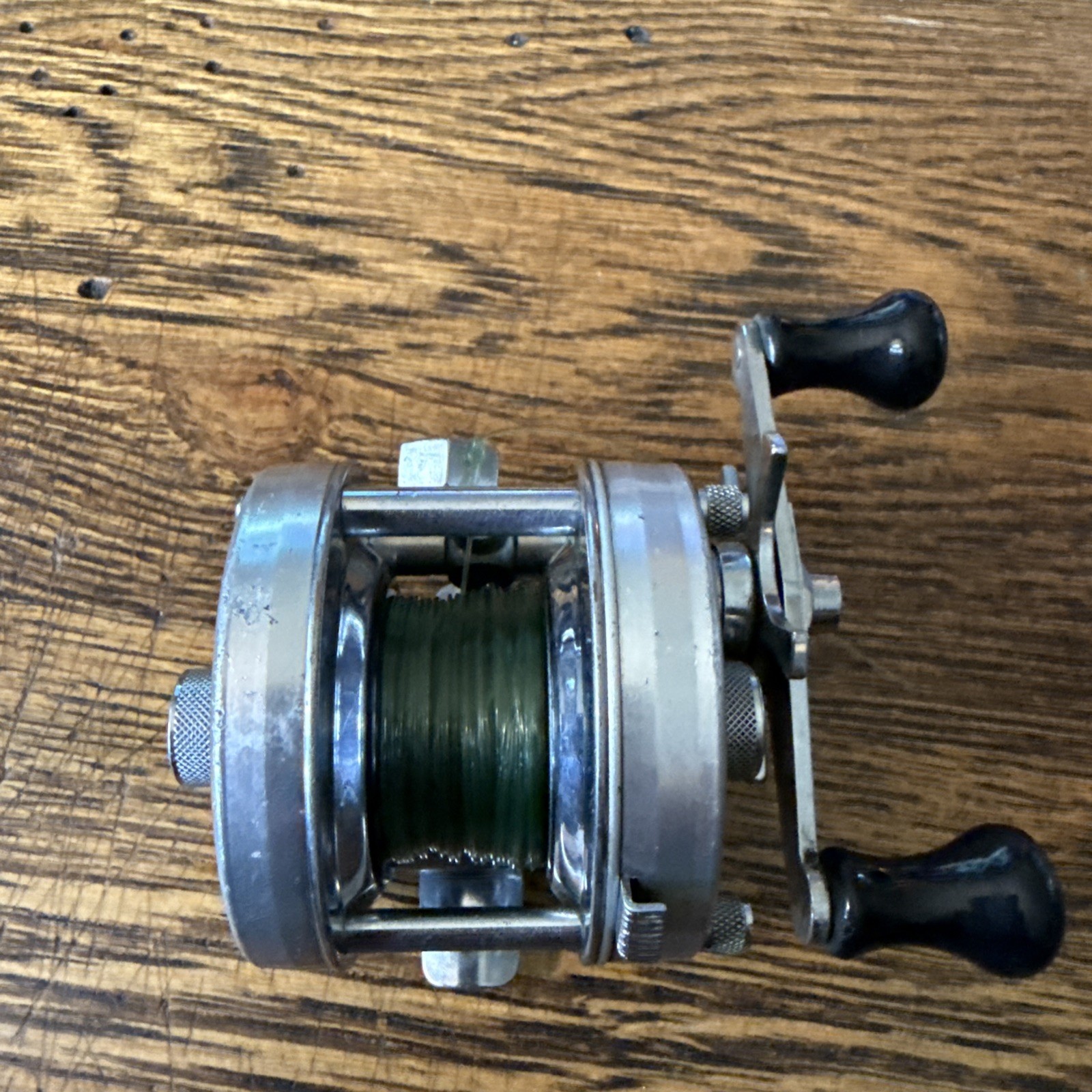 Vintage Abu Garcia Ambassador 4500C # 770400 Fishing Reel Silver Works great