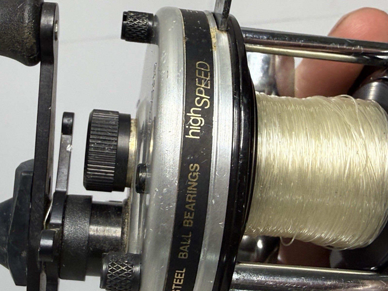 Vintage Abu Garcia Ambassadeur 5500C Silver Casting Reel RH Retrieve