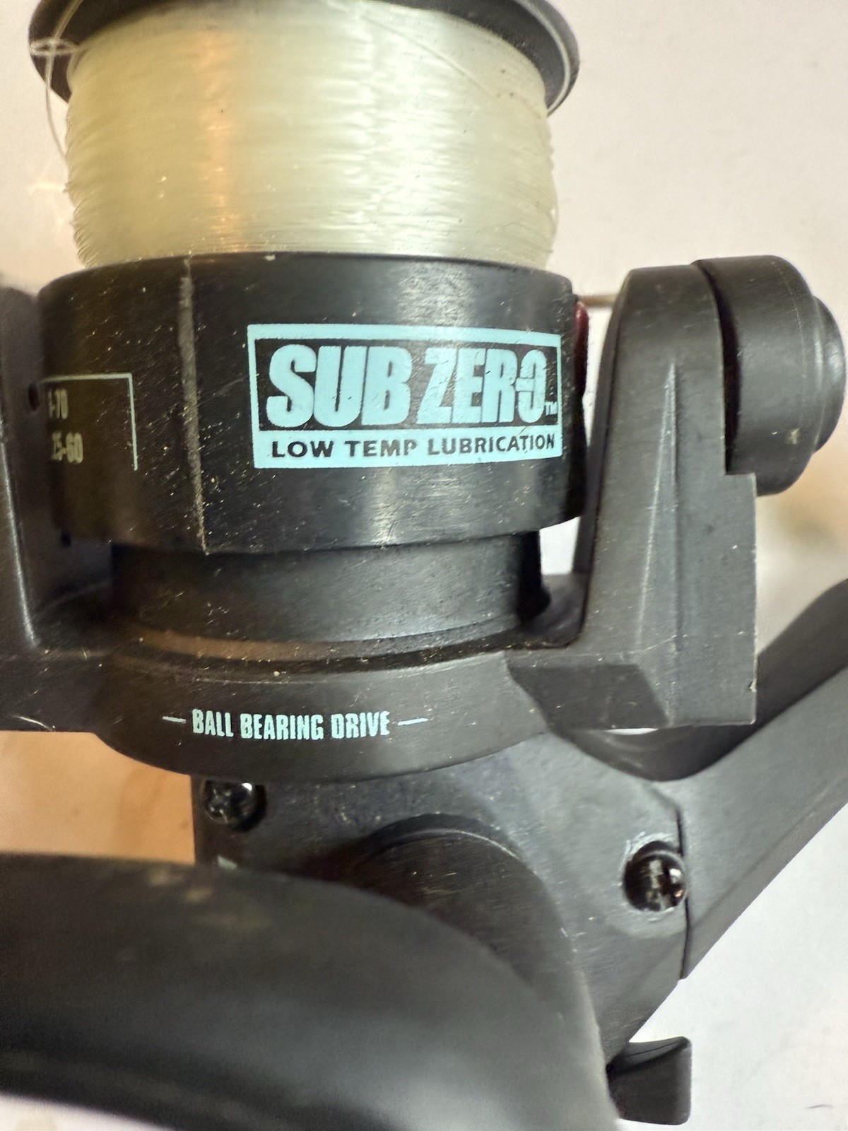 Frabill Sub Zero Spinning Reel Low Temp Lubrication Ice Fishing Ball Bearing