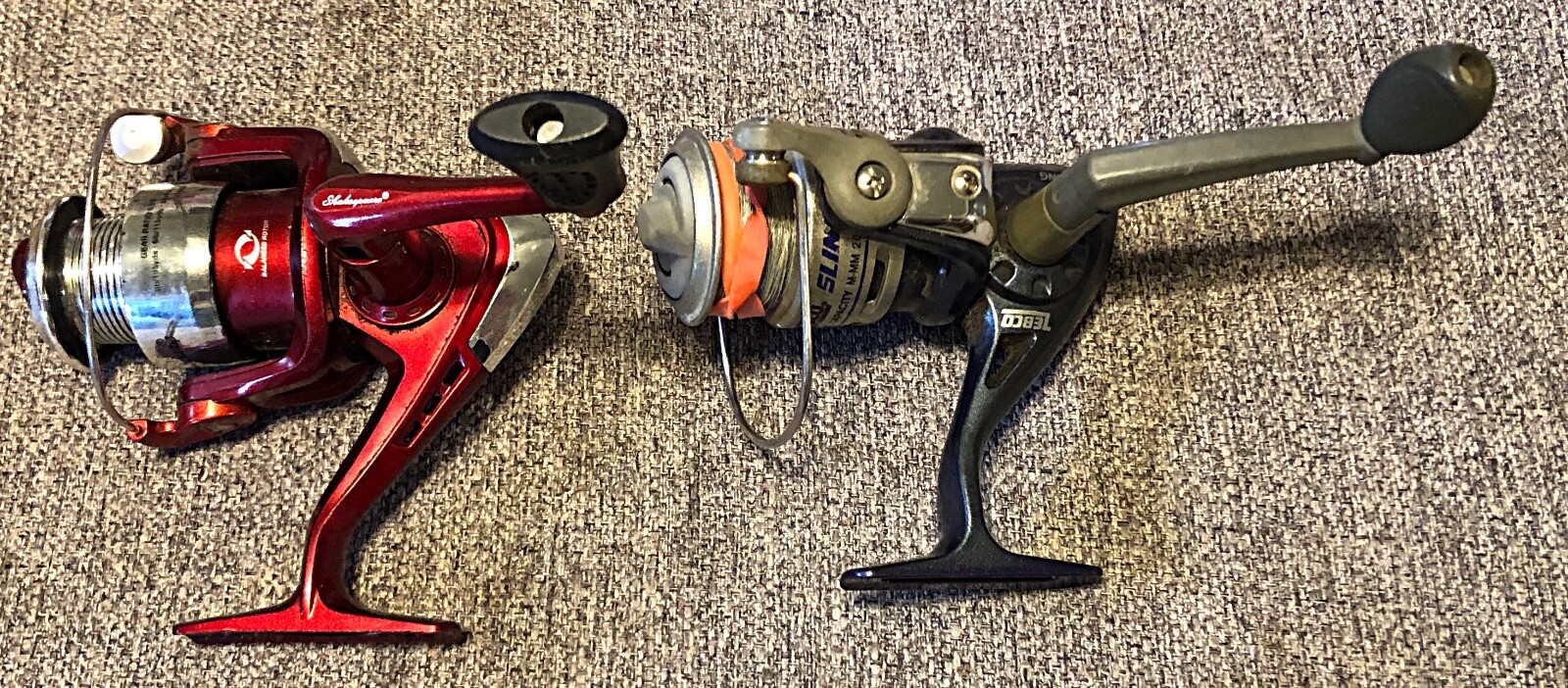 Zebco Slingshot & Shakespeare USC350 spinning reels