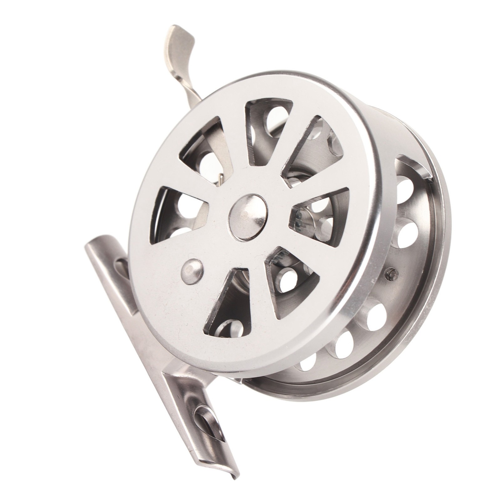 Outdoor Metal Ice Fishing Rod Front Wheel Right Hand Reel With Brake Accessory60