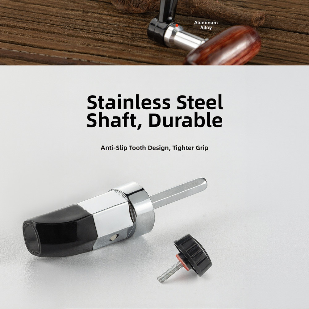 Folding Crank Handle for Fishing Reels Made of Zinc Alloy Aluminum Alloy Nylon