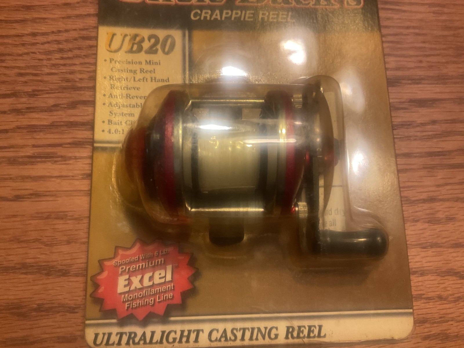 BASS PRO SHOPS UNCLE BUCKS ULTRALIGHT CASTING FISHING REEL CRAPPIE REEL UB20 NIP