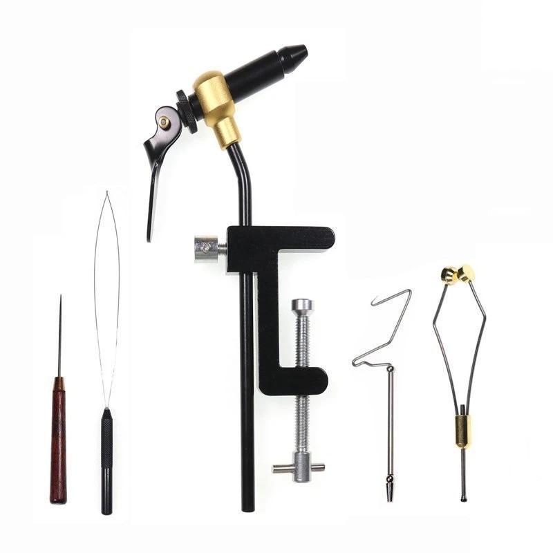 Fly Tying Vise with Precise Hook Bar Grip for Sizes Up to 1.6mm Diameter