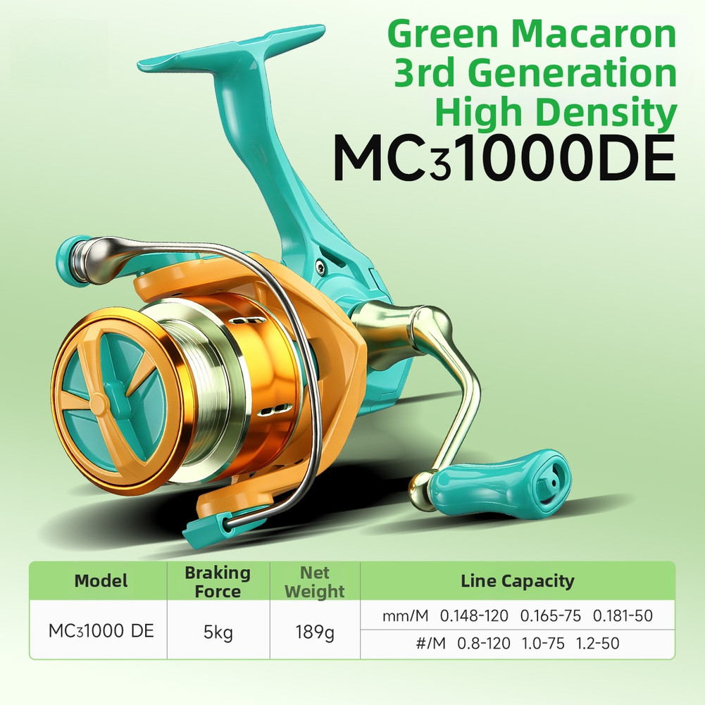 Aluminum Alloy Reel 5+1 Ball Bearings 24Tight Line 5.2:1 5KG Drag IPX7