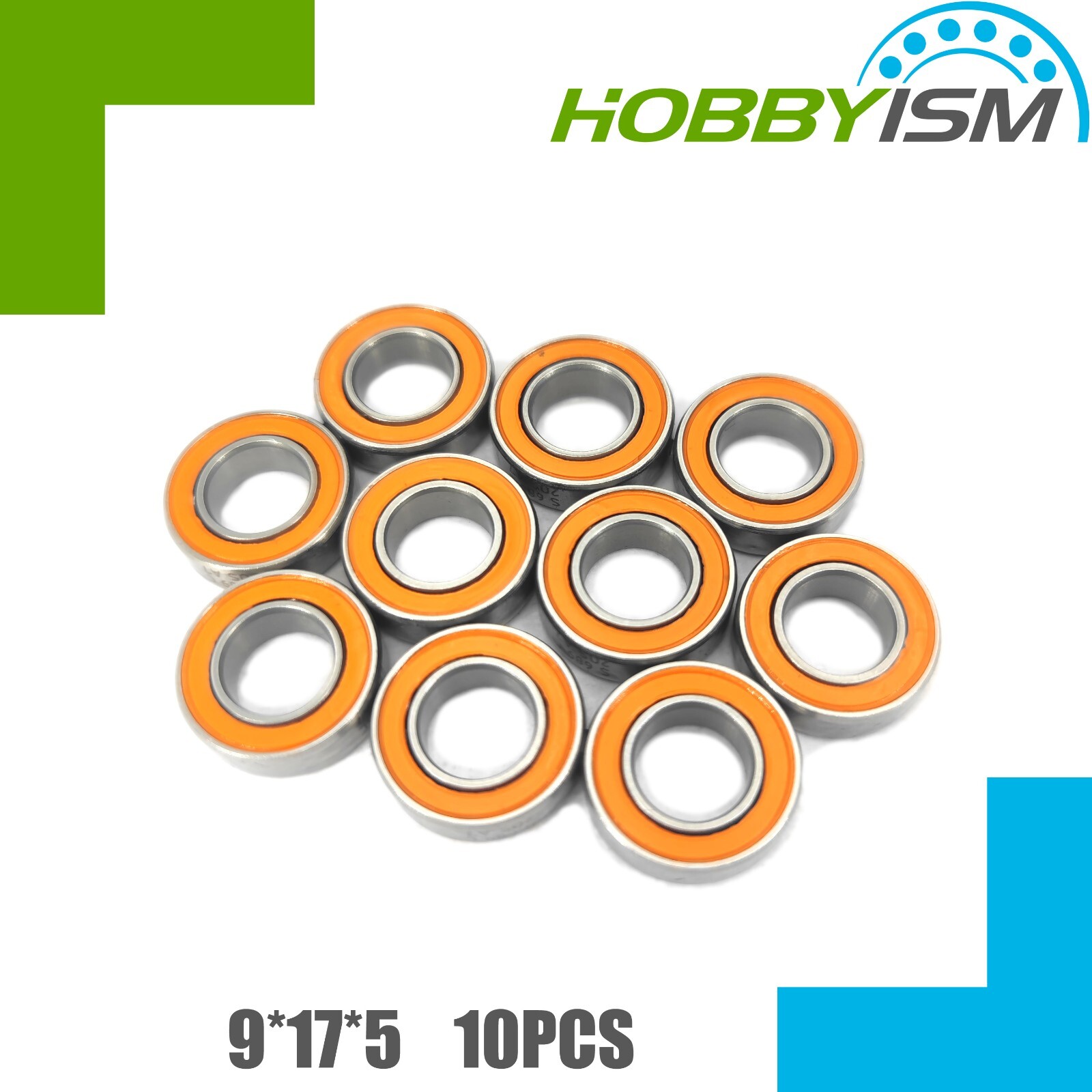 10pcs SMR689C 2OS Hybrid Ceramic Stainless Bearing 9x17x5 ABEC-7