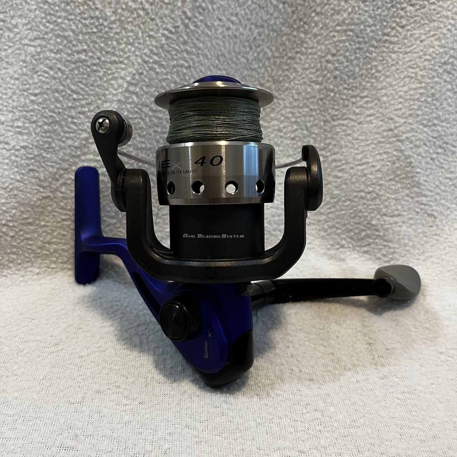 Quantum GENE X 40 Spinning Fishing Reel GEN40 Anti-Slip Clutch Dual Bearing