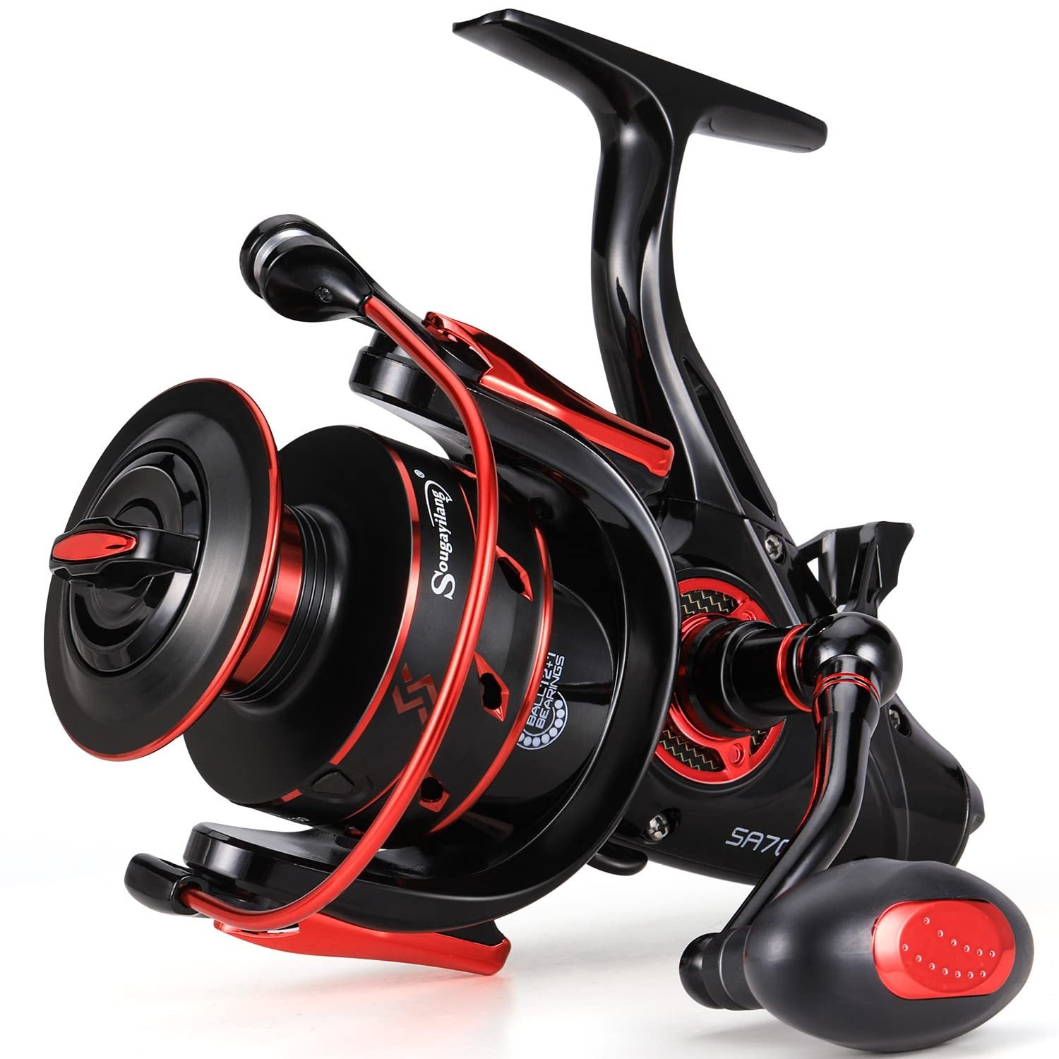 Lightweight Carbon Fiber Carp Spinning Reel – High Drag Bait Feeder for Freshwat