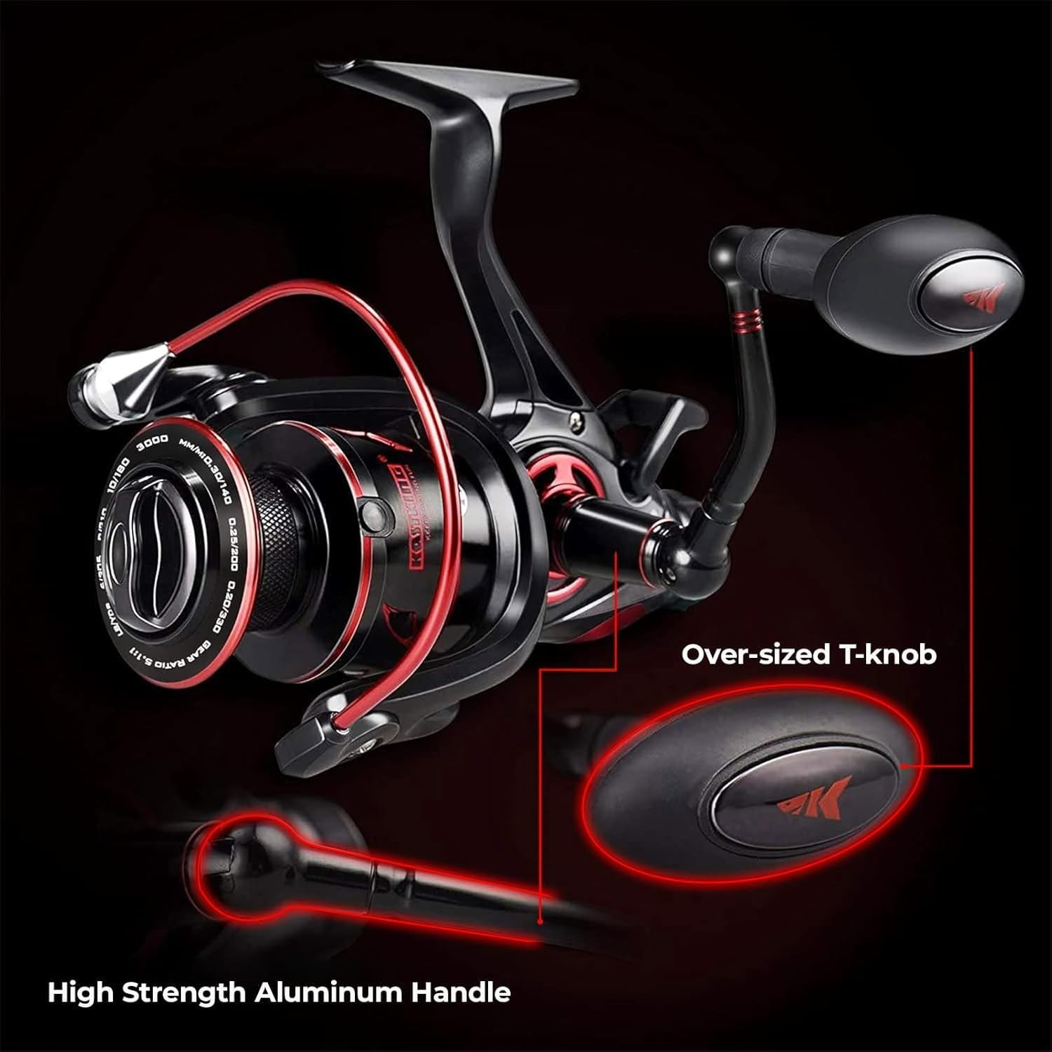 Sharky Baitfeeder III Spinning Reel 10+1 Shielded Stainless Steel BB – Carbon Fi