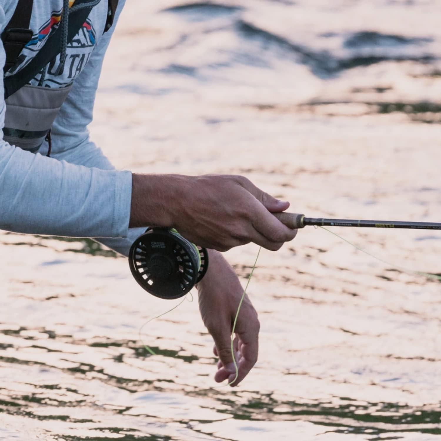 Lightweight Crosswater IV Fly Fishing Reel – Durable Composite Material, 0.23kg
