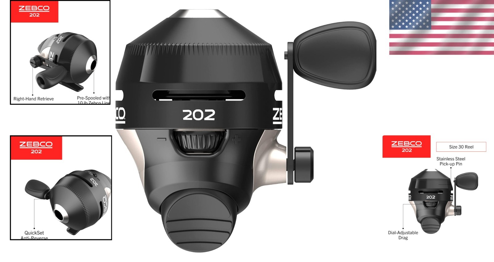 202 Spincast Fishing Reel – Durable, Smooth, Ready to Fish