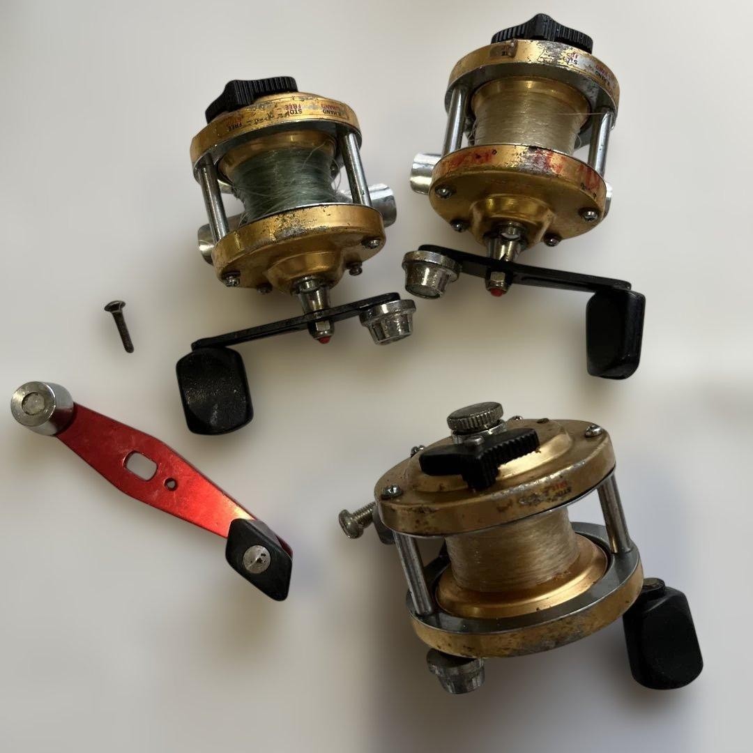 Daiwa Coronet 1 & 2 Gold Reels 3-piece set!!