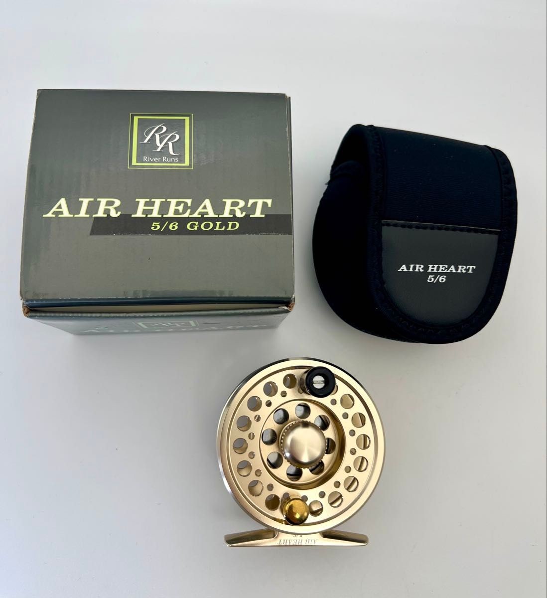 alpha tackle AIR HEART 5/6 GOLD Fly Reel