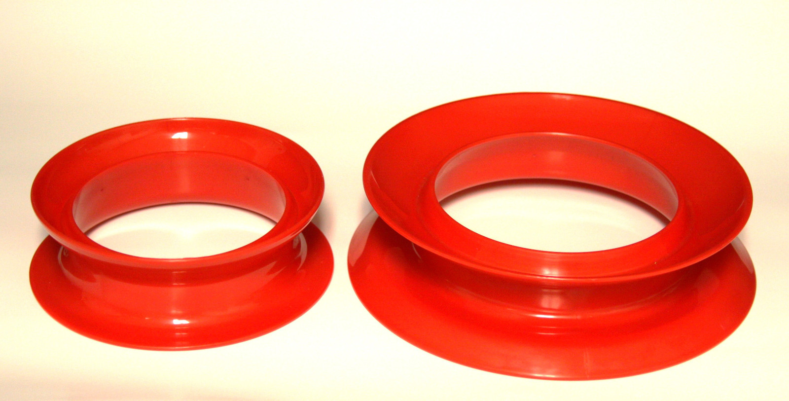 1 HAND REEL CUBAN YOYO cubano fishing cast manual kite line plastic RED 9″ round