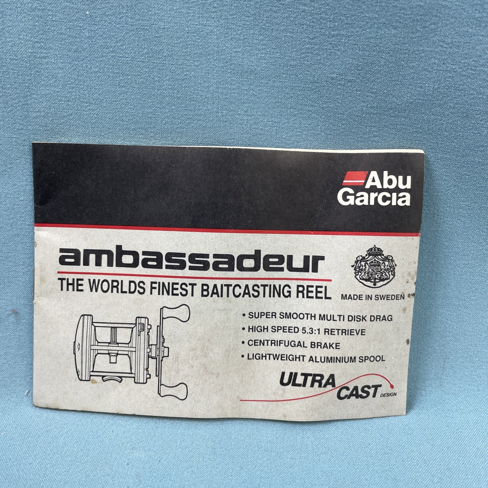 Vintage Abu Garcia Ambassadeur Bait Casting Reel Instruction Manual CG