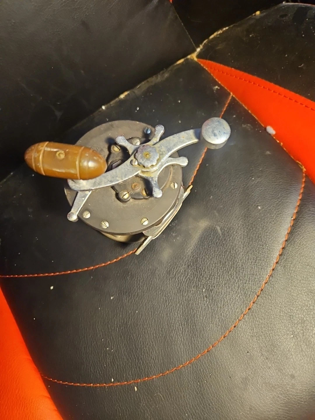 Vintage PENN Reel, DELMAR No. 285 Saltwater Conventional Fishing Reel Brown Knob