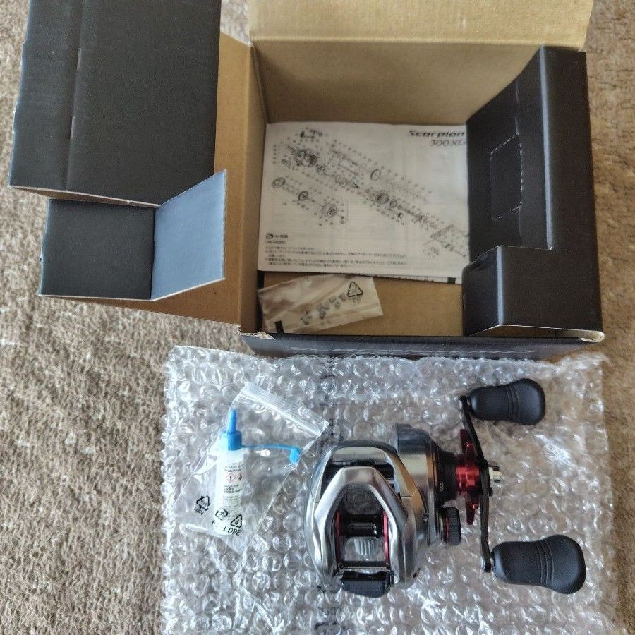 2021 Shimano Scorpion MD 300XG 7.9:1 Gear Bait Casting Reel #0001