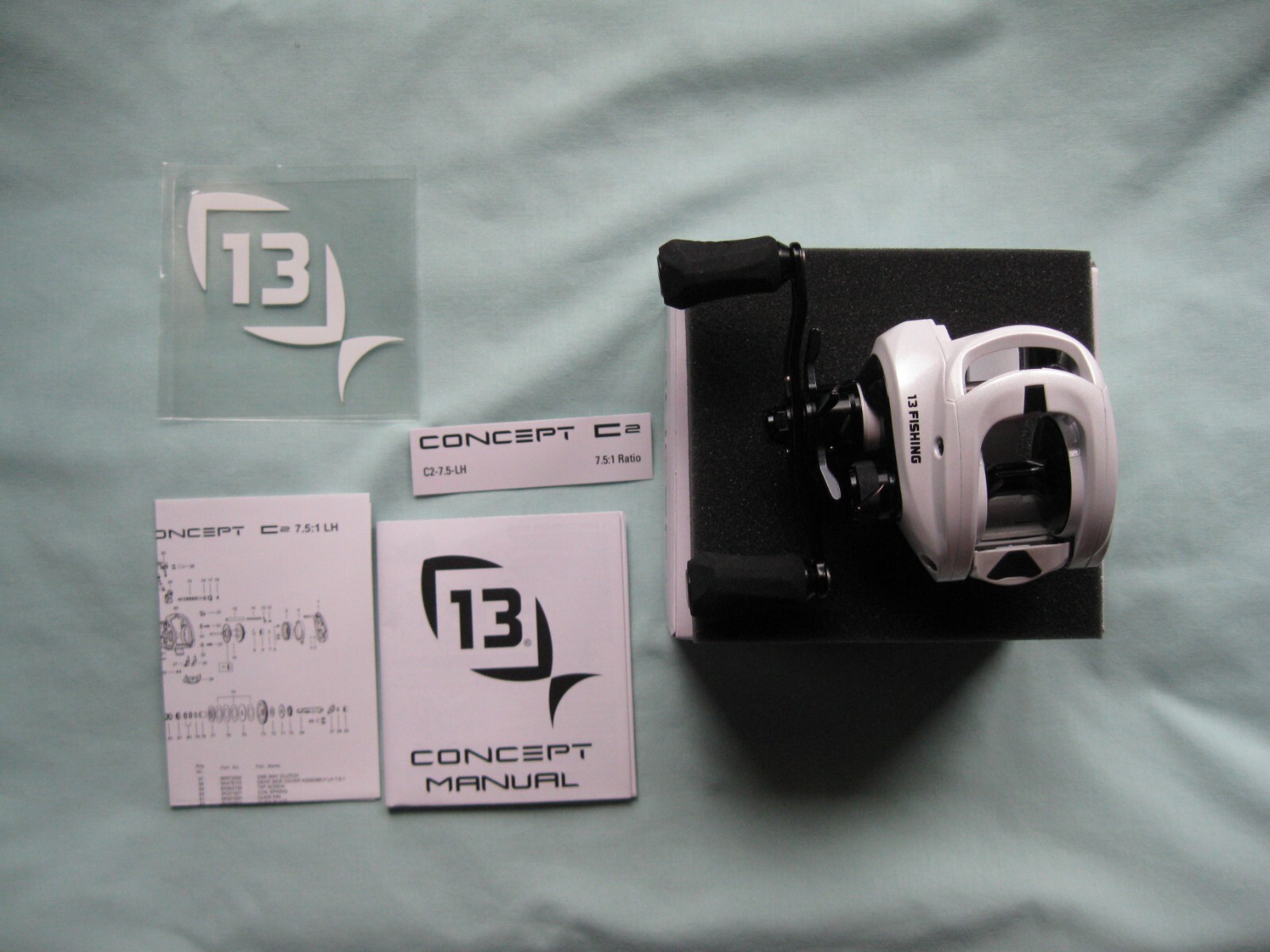 13 CONCEPT FISHING C2-7.5-LH REEL-7.5:1 – 9 BALL BEARINGS-NEW