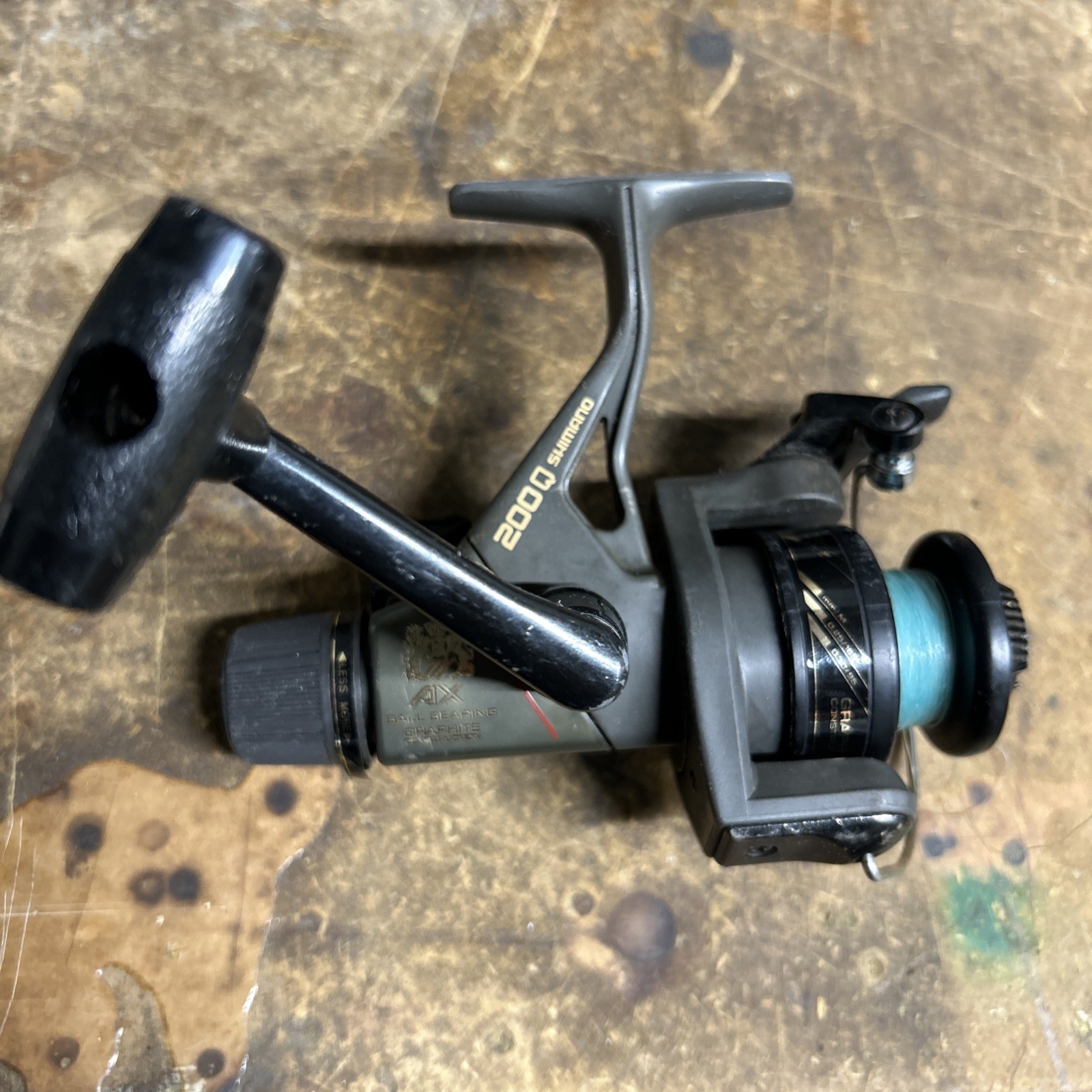 Shimano Ax 200Q Quickfire II Ball Bearings Fishing Reel Vintage Graphite