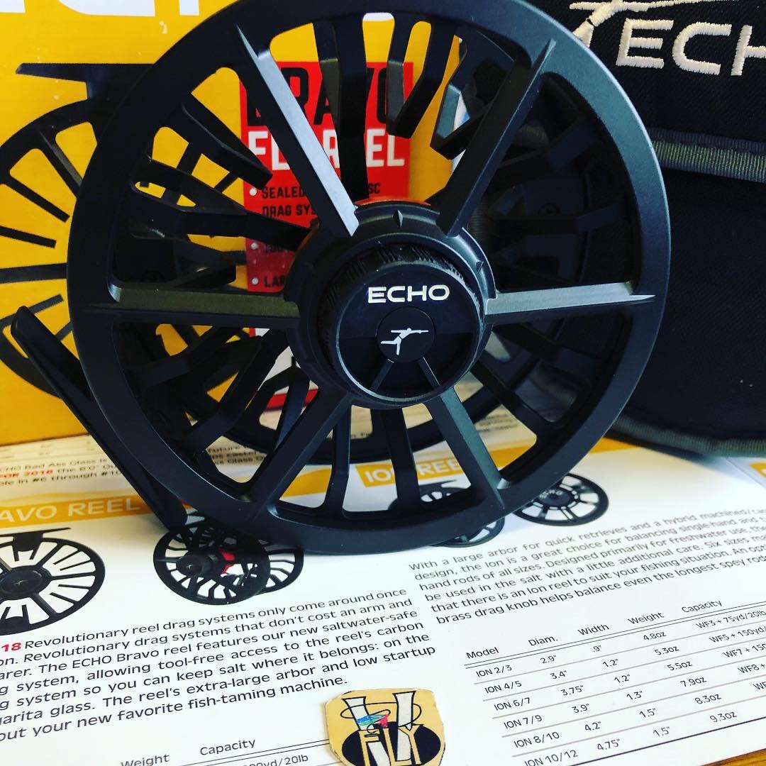 Echo BRAVO Large Arbor Sealed Drag Trout, Salmon Saltwater Fly Reels & Spools