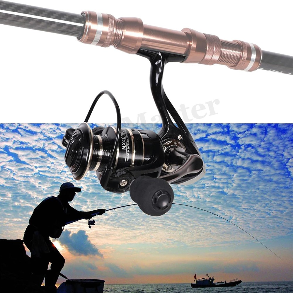 12BB Metal Spinning Fishing Reel 5.2:1 for Freshwater Saltwater 2000-7000 Series