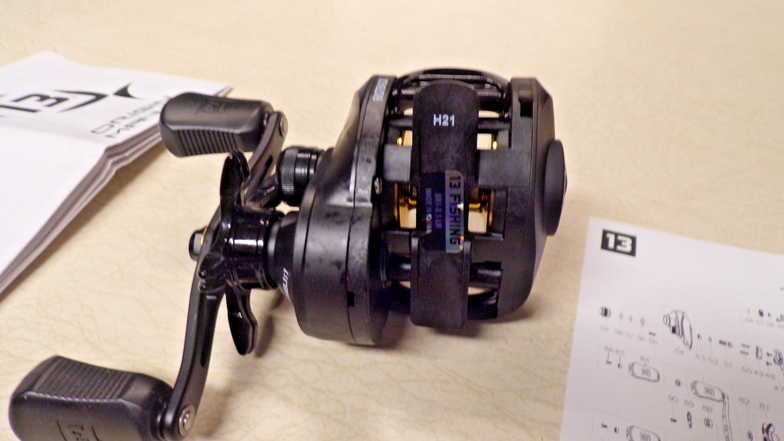 NEW – 13 FISHING ORIGIN R1 FISHING REEL -8:1:1 GEAR RATIO – 5 B.B. – LEFT HAND