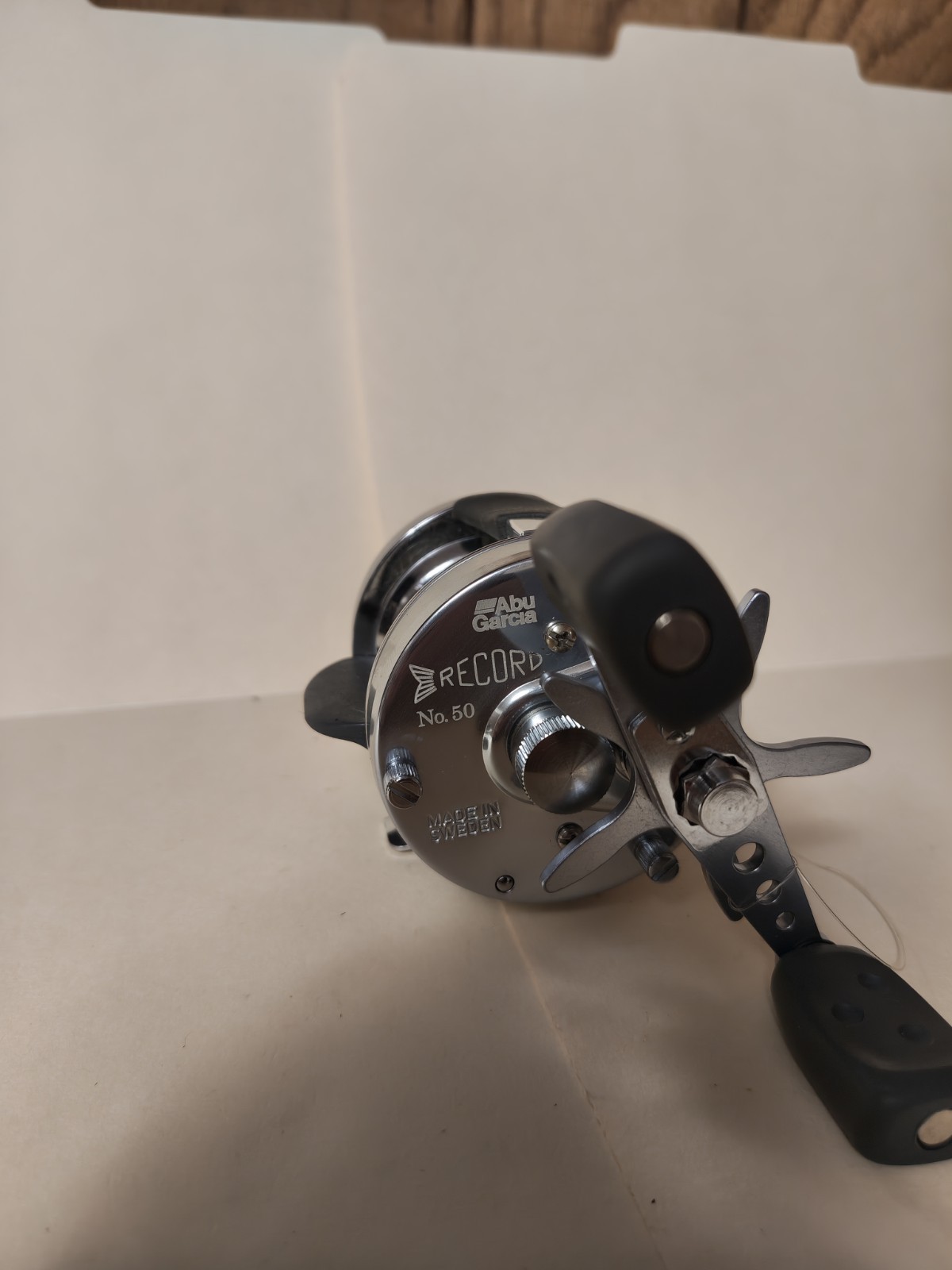 Abu Garcia Abassadeur Record No. 50 Silver Bait Casting Reel
