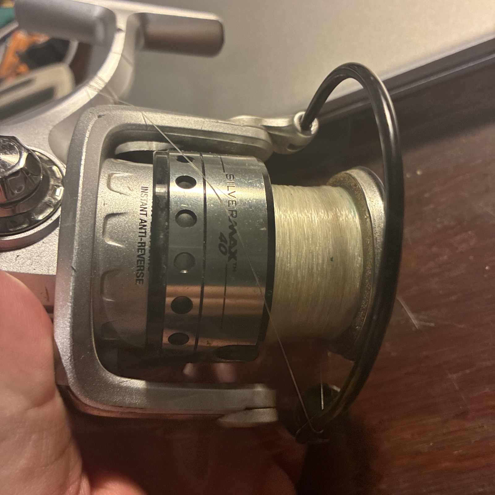 used Abu Garcia Silver Max 40 spinning reel