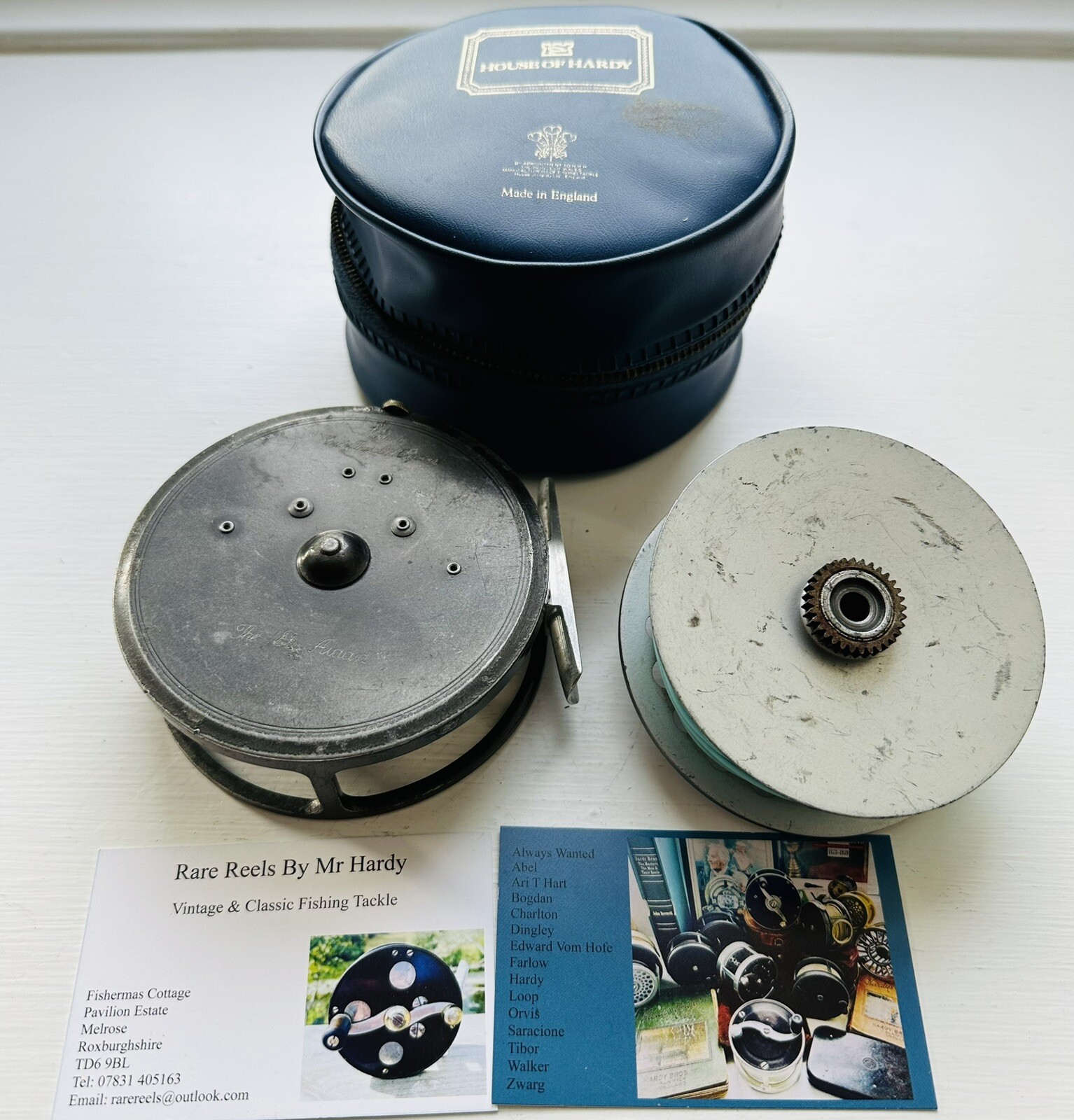 Vintage Hardy St Aidan 3 3/4 Inch Fly Reel with DT 6 Floating Line & Case