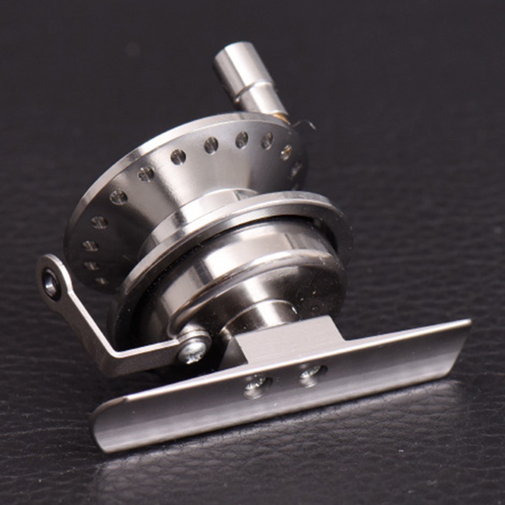 All Metal Ice Fishing Reel Aluminum Alloy Fly Fishing Reel Right Hand Guide Ring