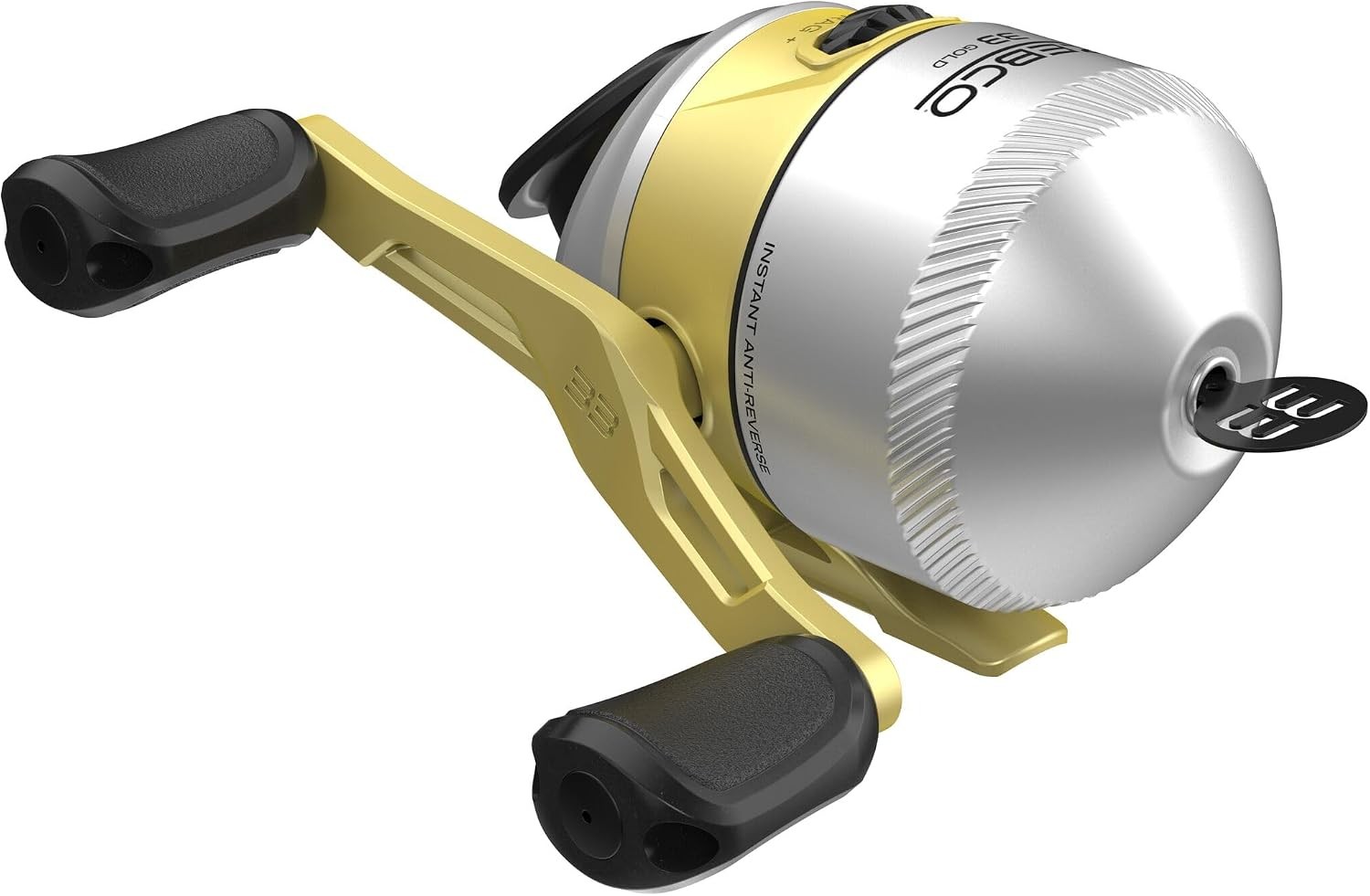 33 Gold Spincast Fishing Reel Changeable Right/Left-Hand Retrieve All-Metal