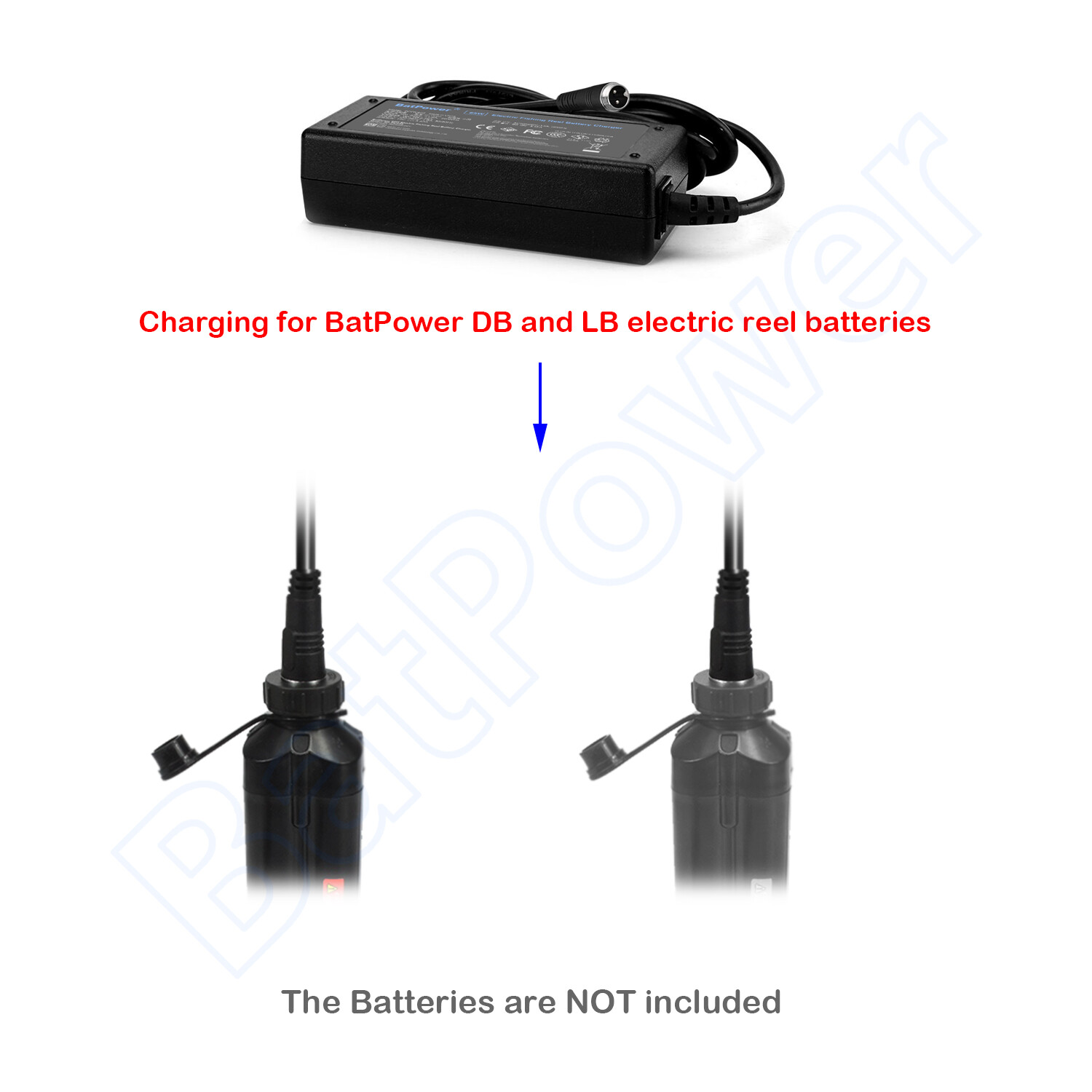 BatPower ProF Electric Reel Battery Charger for Daiwa Shimano Power Assist Reel