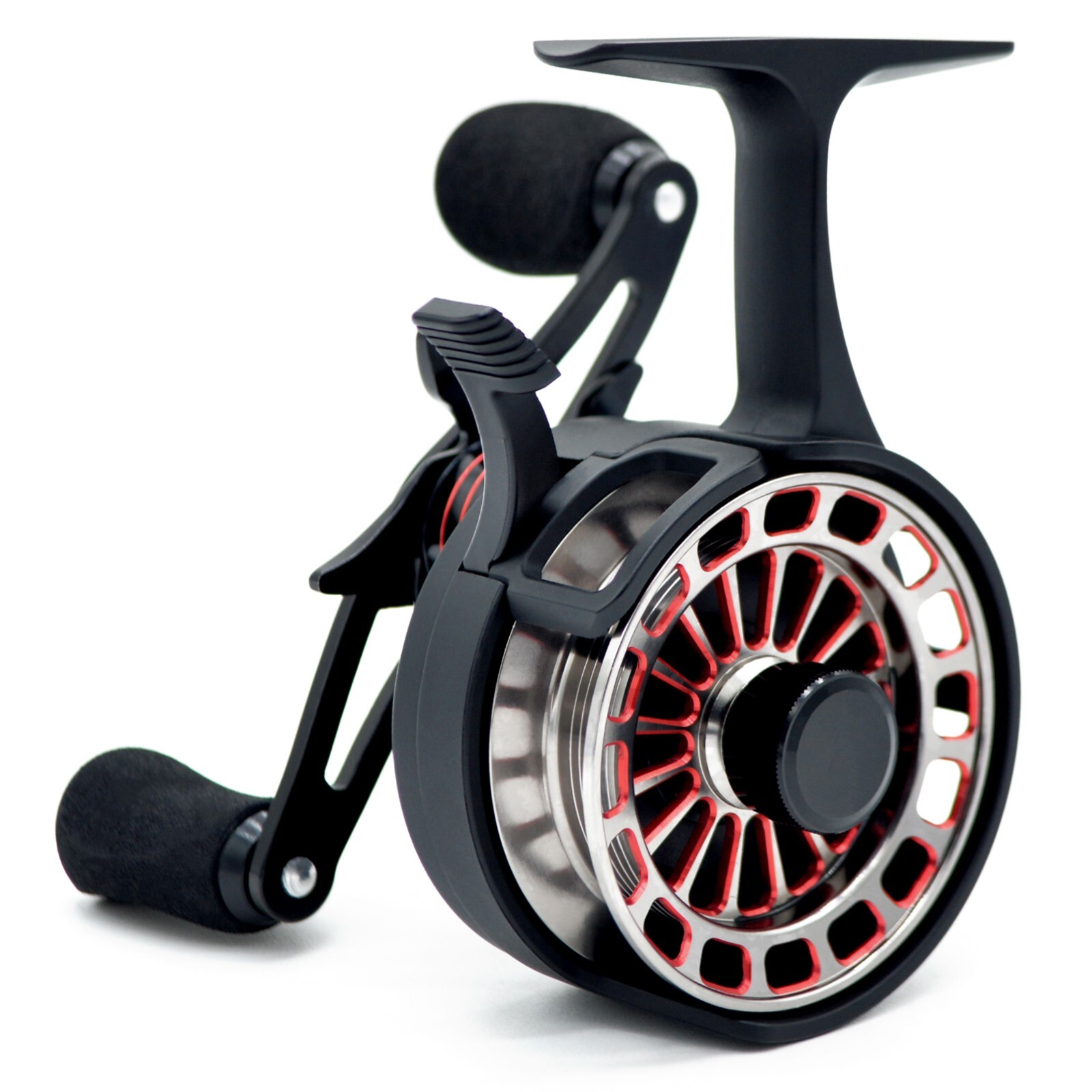 CAMEKOON Winter Fishing Inline Ice Reels 3.2:1 Graphite Frame and Aluminum Spool