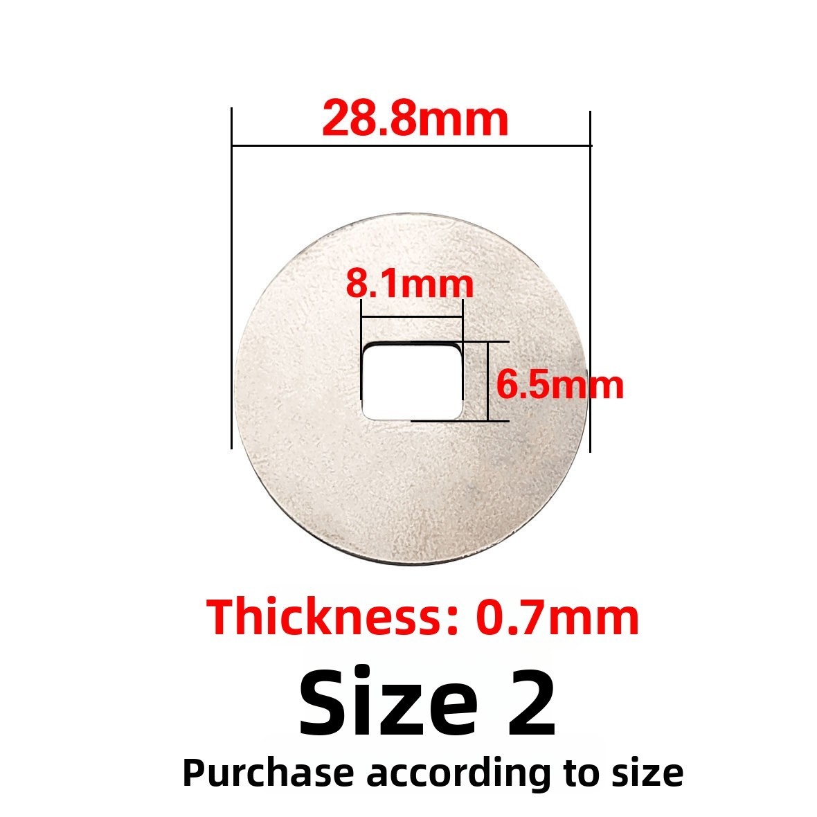 Stainless Steel Fishing Reel Part Gasket Cover Plate for Center Gear Assembly